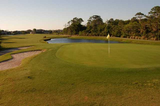 A view of the 18th green at Baytree National Golf Links
