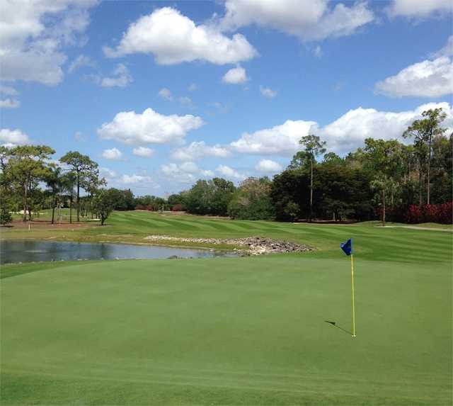 View of the 16th green at The Hideaway Country Club