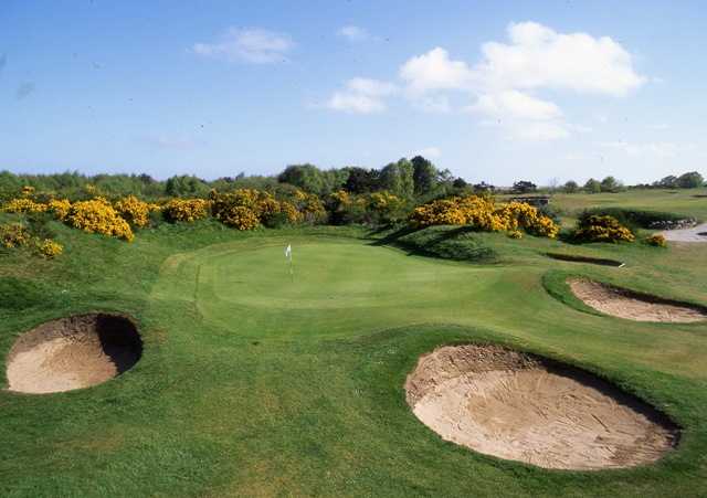 View of the 8th hole at Nairn Dunbar Golf Club