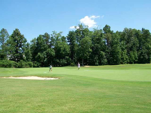 A view of a fairway at Williamsburg National Golf Club