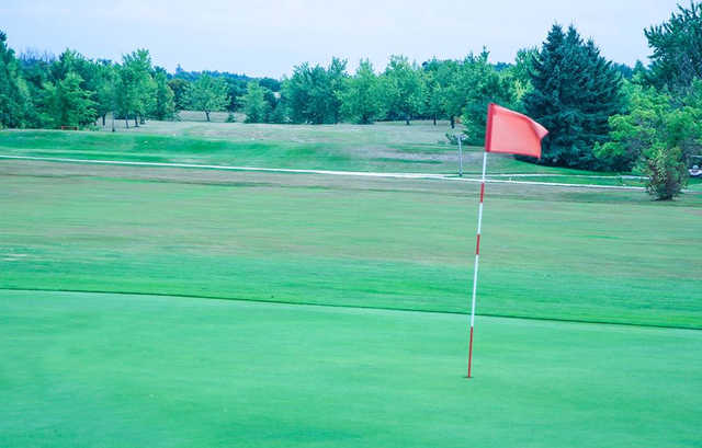 A view of a hole at Mayfield Golf Club