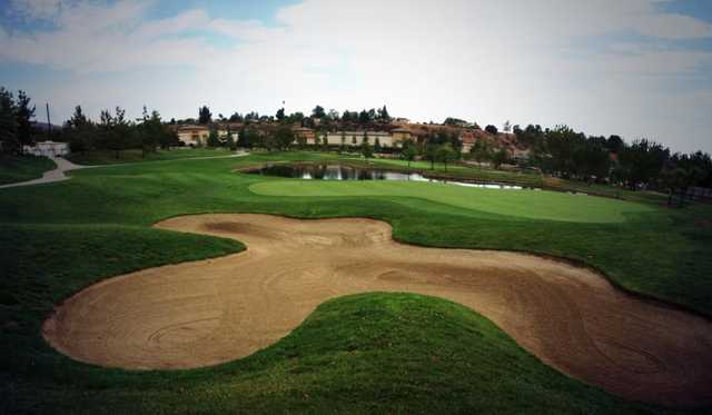 A view of hole #8 at Yucaipa Valley Golf Club