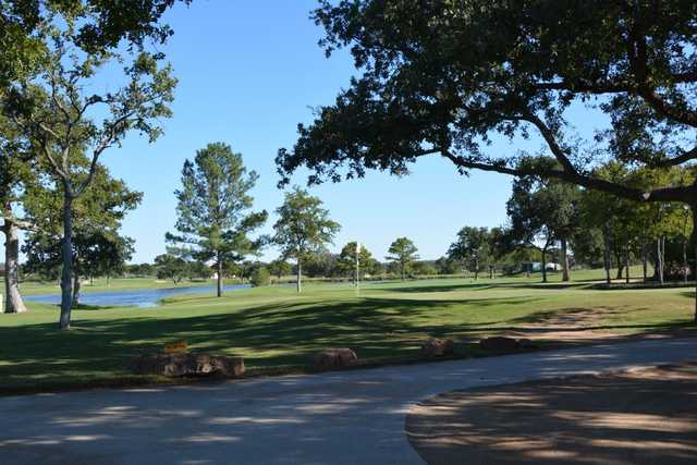 A view of hole #2 with water in background at Lighthouse Country Club