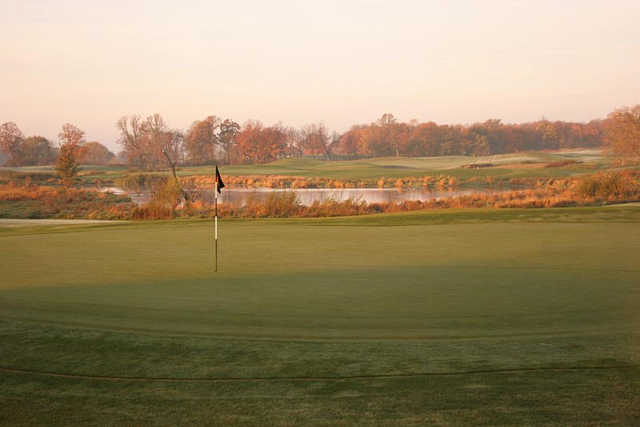 A view of green #7 at Ponds from Geneva Golf Club.