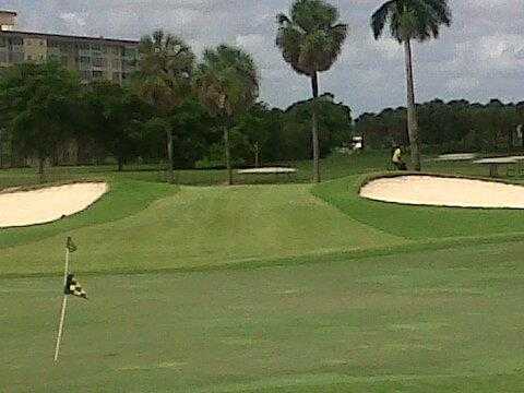 A view of the practice area at Palm-Aire Country Club - Palms Course