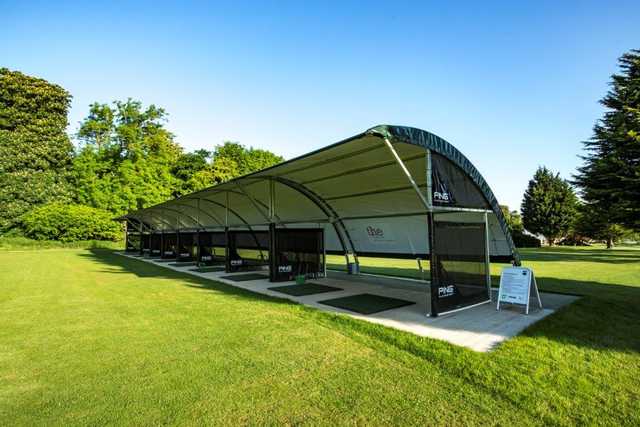 View of the driving range at Burghley Park Golf Club