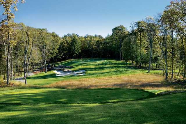 A view of the 3rd hole at The Ridge at Manitou Golf Club