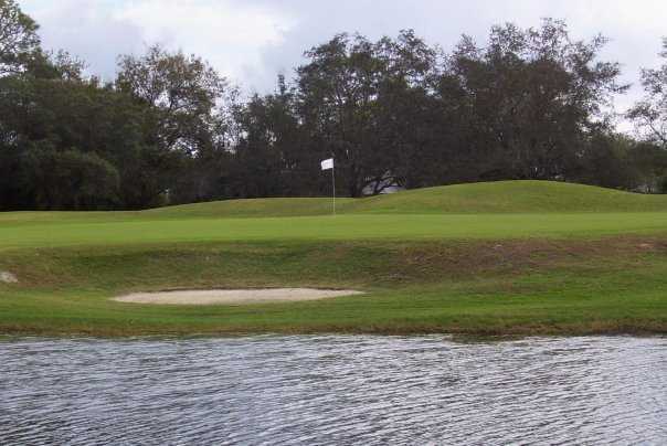 A view of green #9 at Spruce Creek Country Club