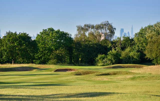 View of the 13th hole at Banstead Downs Golf Club