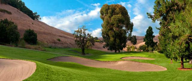 View of the 14th green at Franklin Canyon Golf Course