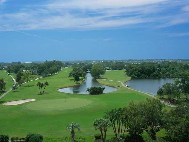 A view of greens #6 and #12 at Seminole Lake Country Club