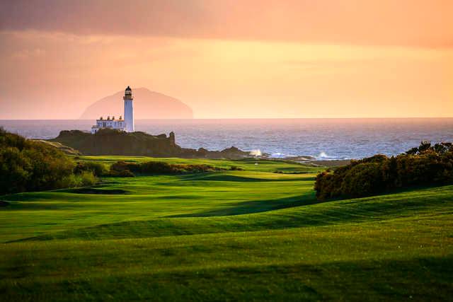 Sunset view from King Robert the Bruce at Trump Turnberry