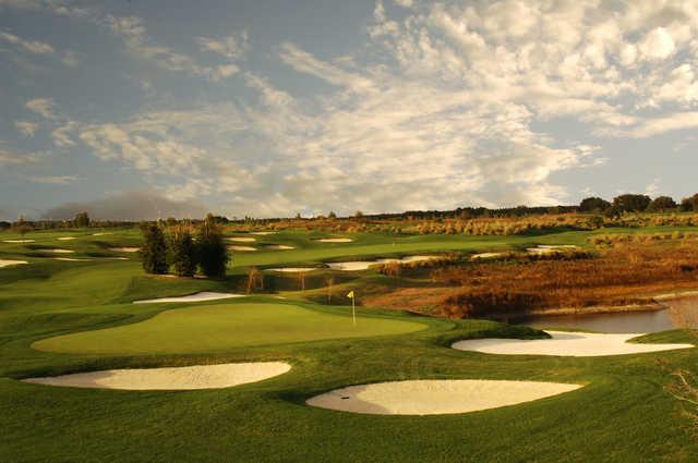 A view of the 9th green at Orange County National - Crooked Cat Course