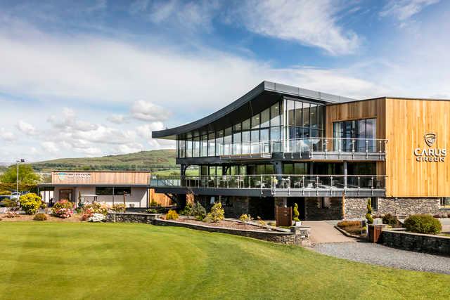View of the clubhouse at Carus Green Golf Club
