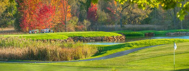 A fall day view from Shenendoah Golf Club at Turning Stone