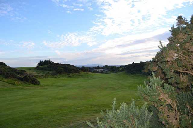 View of a fairway and green at Scrabo Golf Club
