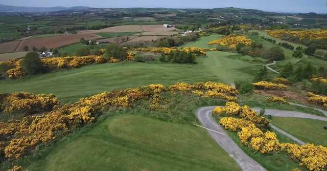 View of the 13th hole from the tee at Scrabo Golf Club