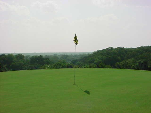A view of green #11 at Lost Pines Golf Course