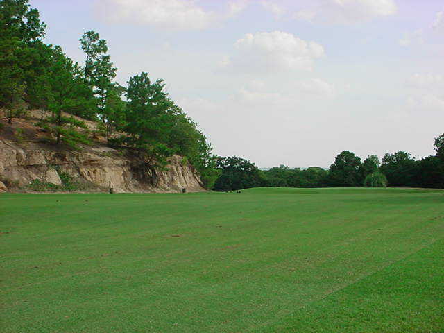 A view of the 4th green approach at Lost Pines Golf Course