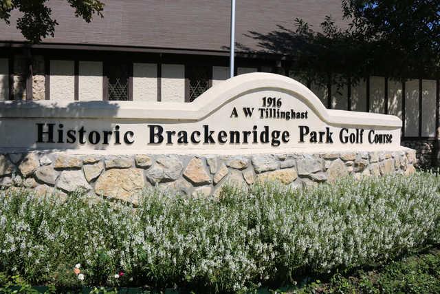 A view from the entrance at Brackenridge Park Golf Course