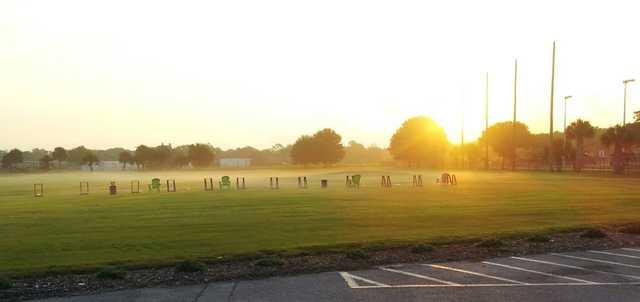 View from the driving range at Landings Golf Club.