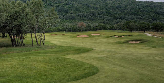 A view of a fairway from the Frio Valley Ranch