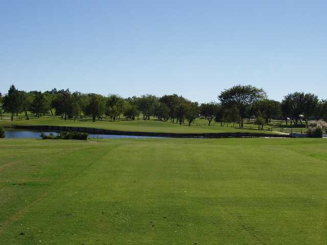 A view of green #5 at Red from Prairie Lakes Golf Course