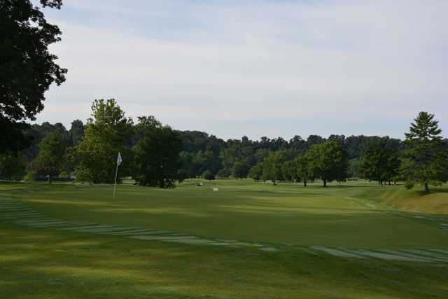 Looking back from the 18th green at Valley View Golf Club