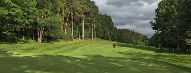 Looking back from the 15th green at Whispering Pines