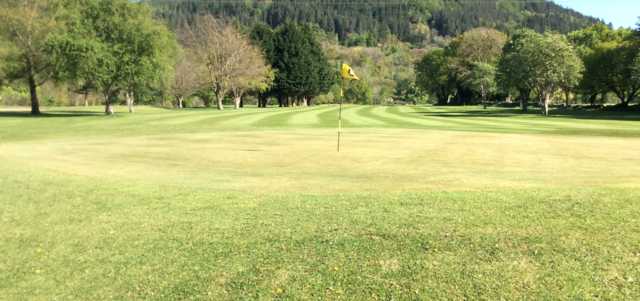 Looking back from green #8 at Betws-y-Coed Golf Club.