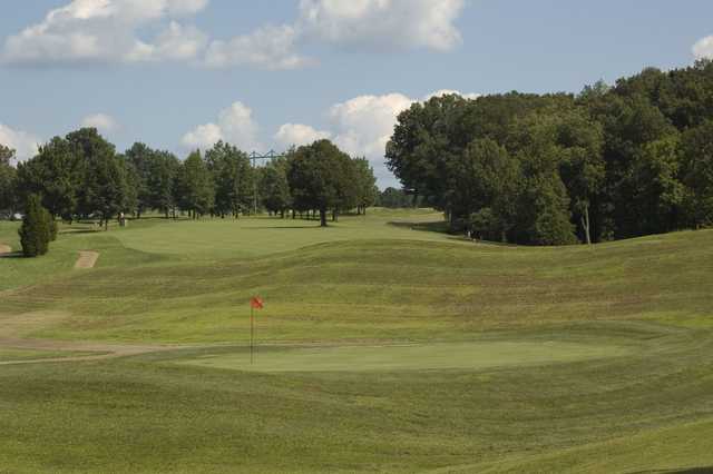 A view of a hole at Gambit Golf Club.
