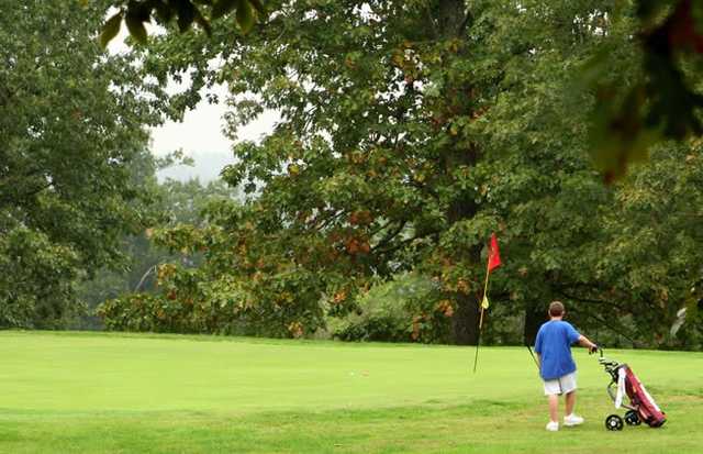 A view of a hole at Carter Caves State Resort Park Golf Course.