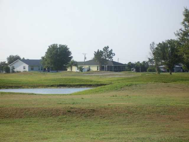 A view of the clubhouse at Sunnybreeze Golf Course.