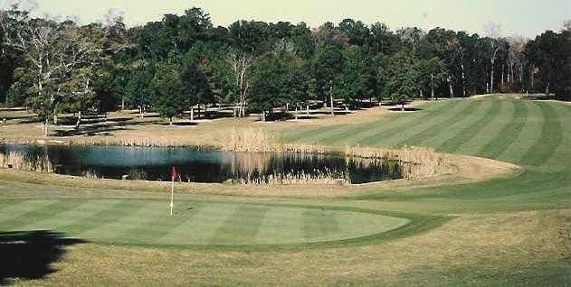 A view of hole #9 at Indian Springs Golf Club.
