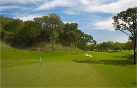 A view of green #13 at Wolfdancer Golf Club