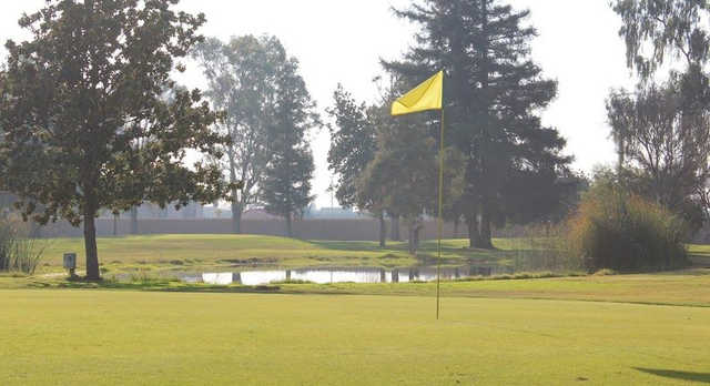 A view of a hole at River Oaks Golf Course.