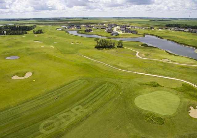 Aerial view from Old Drovers Run Golf