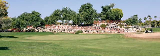 View of the 1st green at Ken McDonald Golf Course