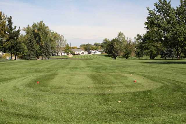 A view from a tee at Highland Hills Golf Course.