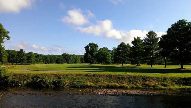 A view over the water from Pomperaug Golf Club.