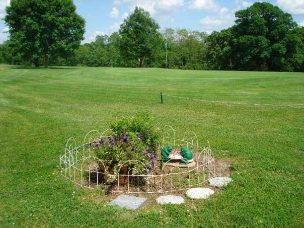 A view of the 5th green at Tri-County Country Club.