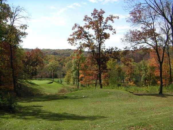 A view of tee #10 at Great River Road Golf Club.