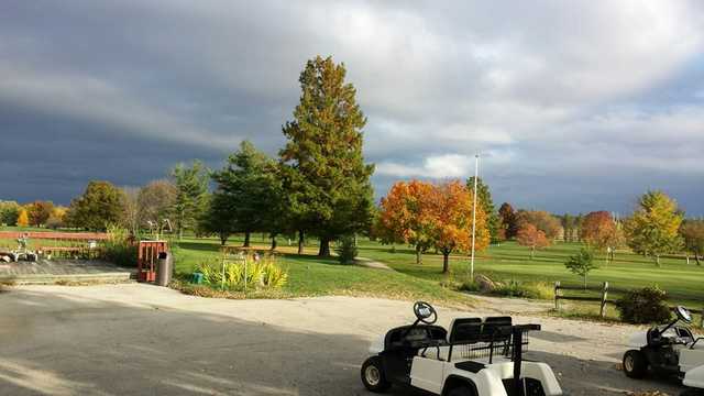 A fall day view from Dayton Ridge Golf Club.