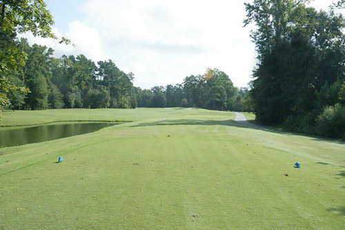 A view from tee #5 (blue) at Woodlands Course from Traces Golf Club