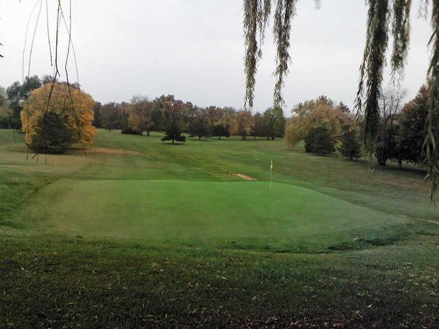 A view of a green at Palisades Golf Course.