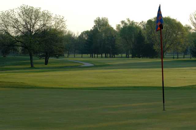A view of a hole from University of Illinois Golf Course.