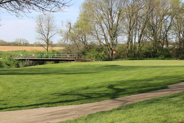 A view of a green at Green River Country Club.