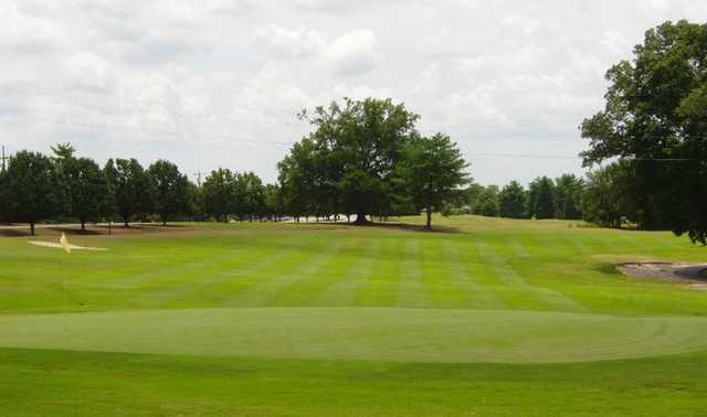 A view of green #12 at Legacy Pines Golf Club