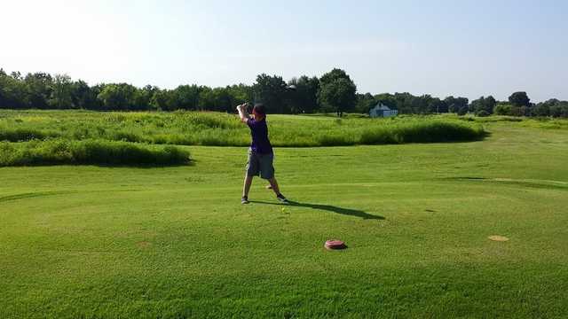A view of a tee at Coffeyville Country Club.