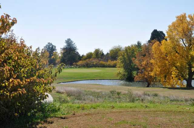A fall day view over the water from Herington Country Club.
